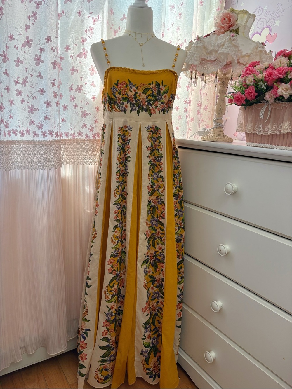 Farm Rio Sand Hilo Stripes Maxi Sundress - Picture 4 of 10